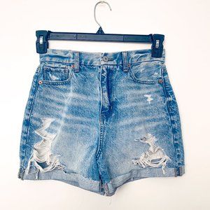NWT American Eagle Curvy Mom Jean Short Size 0 W25